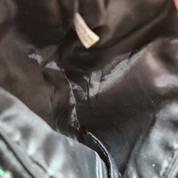 BEAUTIFUL BOHO SILK VELVET BEADED & FEATHERS CROSSBODY PURSE - Picture 6 of 13